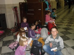 Naše malá skupinka v katedrále.